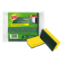 Scotch-Brite Eponge de nettoyage Classic XXL, vert/jaune