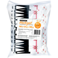 HELLMA Sticks de sucre 'mariage', dans un sac en plastique