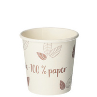 PAPSTAR Gobelet en carton 'pure' ZERO, 0,1 l, beige/lilas