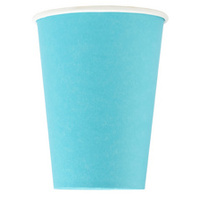 PROnappe Gobelet en carton, 0,2 l, bleu turquoise