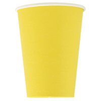 PROnappe Gobelet en carton, 0,2 l, jaune