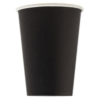 PROnappe Gobelet en carton, 0,2 l, noir