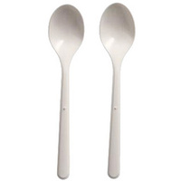 PAPSTAR Cuillère à café réutilisable, longueur 130 mm, blanc