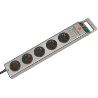 brennenstuhl Multiprise 'Super-Solid' 5 prises, argent