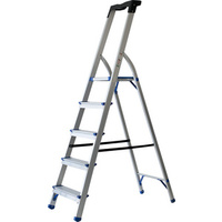 pavo Echelle repliable, 5 niveaux, argent/bleu