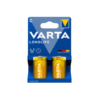VARTA Pile alcaline Longlife, Baby (C/LR14), par 2