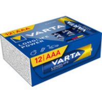 VARTA Pile alcaline Longlife Power, Micro (AAA), 12 pièces