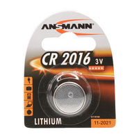 ANSMANN Pile bouton au lithium 'CR2016', 3,0 Volt, blister