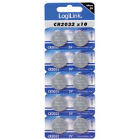 LogiLink Pile bouton lithium 'Ultra Power', CR2032,