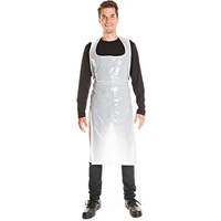 HYGONORM Tablier jetable LDPE, 33 my, gaufré, blanc