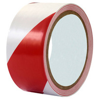 rillprint Bande de marquage au sol, 50 mm x 33 m,rouge/blanc