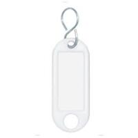 WEDO Porte-clés avec crochet en S, petit paquet, blanc