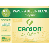 CANSON Papier à dessin 'C' à grain, 320 x 240 mm, 125 g/m2