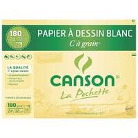 CANSON Papier à dessin 'C' à grain, 320 x 240 mm, 180 g/m2