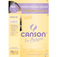 CANSON Papier dessin Mi-Teintes, A3, couleurs pastel