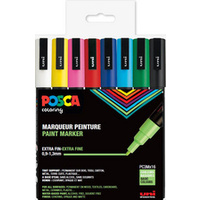 POSCA Marqueur à pigment PC3M, étui de 16, assorti