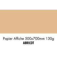 folia Papier de couleur, (L)500 x (H)700 mm, abricot