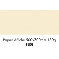 folia Papier de couleur, (L)500 x (H)700 mm, beige