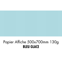 folia Papier de couleur, (L)500 x (H)700 mm, bleu glace