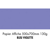 folia Papier de couleur, (L)500 x (H)700 mm, bleu violette