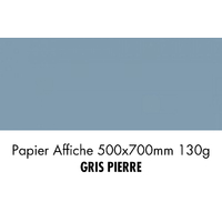 folia Papier de couleur, (L)500 x (H)700 mm, gris pierre