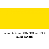folia Papier de couleur, (L)500 x (H)700 mm, jaune banane