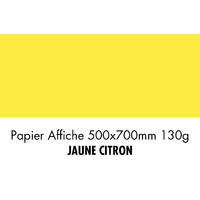 folia Papier de couleur, (L)500 x (H)700 mm, jaune citron