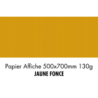 folia Papier de couleur, (L)500 x (H)700 mm, jaune foncé