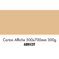 folia Carton de bricolage, (L)500 x (H)700 mm, abricot