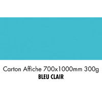 folia Carton de bricolage, (L)500 x (H)700 mm, bleu ciel