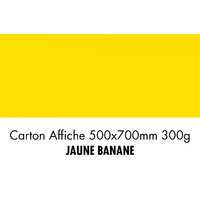 folia Carton de bricolage, (L)500 x (H)700 mm, jaune banane
