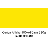 folia Carton pour affiches, (L)480 x (H)680 mm,jaune brill.