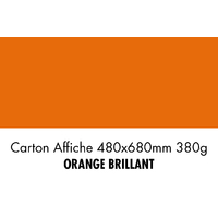 folia Carton pour affiches, (L)480 x (H)680 mm, orange