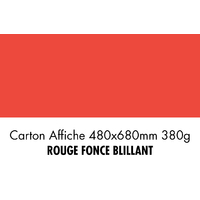 folia Carton pour affiches, (L)480 x (H)680 mm, rouge foncé