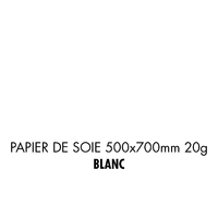 folia Papier de soie, (L)500 x (H)700mm, 20 g/m2, blanc