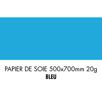 folia Papier de soie, (L)500 x (H)700 mm, 20 g/m2, bleu