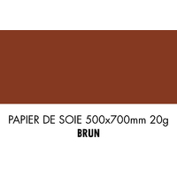 folia Papier de soie, (L)500 x (H)700 mm, 20 g/m2, marron