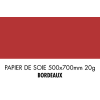 folia Papier de soie, (L)500 x (H)700mm, 20 g/m2, lie de vin