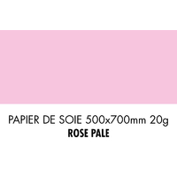 folia Papier de soie, (L)500 x (H)700mm, 20 g/m2, rose clair