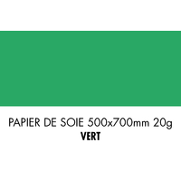 folia Papier de soie, (L)500 x (H)700mm, 20 g/m2, vert