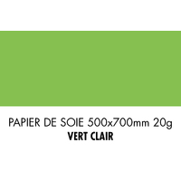 folia Papier de soie, (L)500 x (H)700mm, 20 g/m2, vert clair
