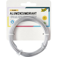 folia Fil de bricolage en aluminium, 2 mm x 5 m, argent