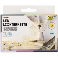 folia Guirlande lumineuse LED, fonctionne à pile, 20 LED