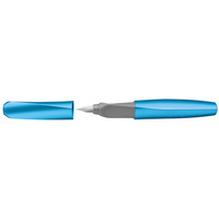 Pelikan Twist Stylo plume Frosted Blue, bleu-métallique