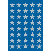 GOMMETTE ETOILE ARGENT 13MM 3X40