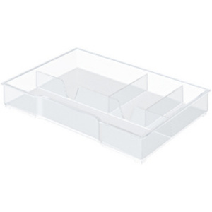 ORGANISEUR DE TIROIR 4 COMP.  247X167X35MM TRANSPARENT