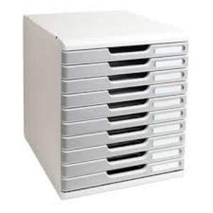 MODULE CLASS. MODULO A4 10 TIROIRS  GRIS/GRIS PIERRE