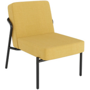 PAPERFLOW Fauteuil visiteur MEDSO KLASSIK S, tissu, jaune