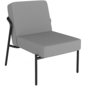 PAPERFLOW Fauteuil visiteur d'extérieur MEDSO KLASSIK S gris