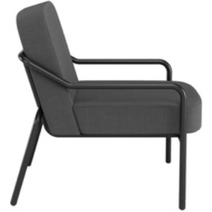 PAPERFLOW Fauteuil visiteur MEDSO RUND M, tissu, anthracite